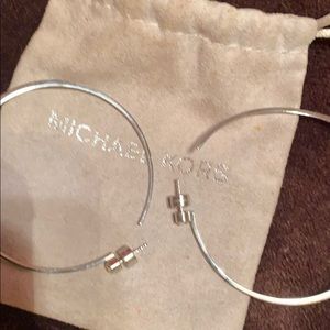 Authentic Michael kors hoops with studs ❤️